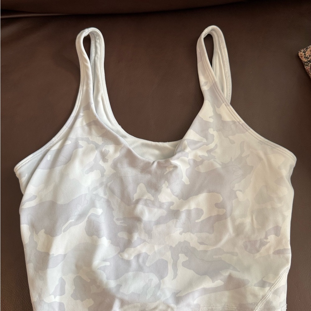 lululemon athletica Gray Camo Tank Top